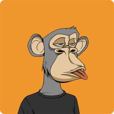 a monkey with an angry look on it's face and wearing a black shirt