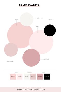 how to pick your brand colors How To Use A Color Palette, That Girl Color Palette, Beauty Business Color Palette, Millennial Pink Color Palette, Neutral Pink Palette, Girly Color Schemes, Pink Brand Color Palette, Pink And Neutral Color Palette, Business Website Color Palette