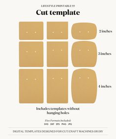 the instructions for how to use cut templates