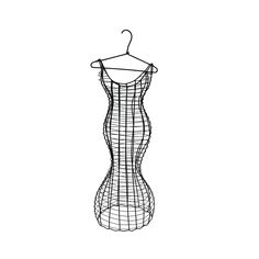 a black and white drawing of a dress on a mannequin's dummy