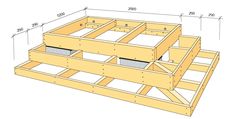 the plans for an elevated bed frame