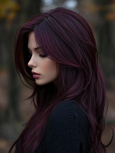 Dark Fall Hair Colors: Best Deep Shades for a Bold Autumn Look Deep Mahogany Hair Color Chocolate Brown, Black Hair Dye Colors, Ion 4vv Plum Hair Color, Purple Plum Hair Color, Moon Lights Hair, Vibrant Red Hair Color With Highlights, Burgundy Hair Blue Eyes Pale Skin, Dark Fashion Colors Hair, Dark Red Chocolate Hair