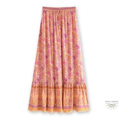 This Boho A-Line Skirt Is Perfect For The Everyday Goddess. This Elastic Waist Skirt Is A Very Versatile Piece That Can Be Worn As A Festival Skirt. Dress It Up With A Crop Top For An Effortless Casual-Chic Look! Ideal For Any Occasion, Or To Give As A Best Friend's Gift, This Unique Boho Skirt Is Truly Something To Behold. Boho Maxi Skirt Pull-On Style Elastic Waist Finished With Brass Beads Lightweight, Flowy Fabric *Slim Fit: Recommended To Size Up. Measurements Are Approximate: Size Medium M Fitted Midi Skirt, Floral Print Maxi Skirt, Cotton Pencil Skirt, Bodycon Midi Skirt, Hippie Skirts, Festival Skirts, Cotton Midi Skirt, Long Skirts For Women