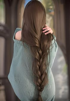 Pelo Cafe, Long Silky Hair, Different Hair Types, Ribbon Hairstyle, Jolie Photo, Silky Hair