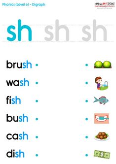 MamaLovePrint Worksheets Phonics Resources Consonant Digraphs [ ch, gh , ph , sh , th , wh ] Phonics Printable Activities Free Download Daily Practice No Preparation Freebies Phonics Resources, Consonant Digraphs, Cvc Words Kindergarten, Kindergarten Prep, Printable Kindergarten, Preschool Reading