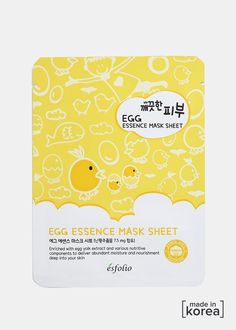 Nourishes skin and helps skin retain moisture. Wash and dry face, apply sheet mask to face and leave on for up to 20 minutes for skin that is soothed and refreshed! Perfect for dry or sensitive skin. Made In Korea Korean Face Mask, Skin Essence, Pure Skin, Fragrance Ingredients, Mask Types, Face Sheet Mask, Mask Sheet, Dry Face, Beauty Mask