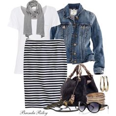 14.5” Waist When Flat 17” Hip When Flat 24” Long New Striped Skirt Outfit, Cute Spring Outfits, Striped Skirt, Skirt Outfit, Stripe Skirt, Work Fashion, Outfits Casuales, Modest Outfits