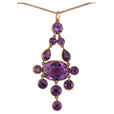 Face Cut, Crystal Goddess, Victorian Pendants, Amethyst Gold, Amethyst Jewelry, Victorian Era, Purple Color, Gold Pendant, Or Rose