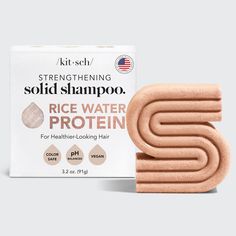 Trending Now | KITSCH Everyday Essentials Rice Water Shampoo Bar, Rice Water Shampoo, Bar Shampoo, Protein Shampoo, Natural Shampoo Bar, Increase Hair Volume, Repair Damaged Hair, Solid Shampoo Bar