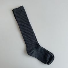 Material: Cotton Black Ribbed Stretch Socks, Black Stretch Ribbed Socks, Gray Casual Socks For Fall, Casual Black Socks For Fall, Casual Gray Socks For Fall, Thick Casual Mid-calf Socks, Soft Knitted Casual Socks, Classic Gray Socks For Winter, Thick Black Winter Socks