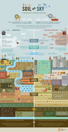 the soil and sky poster shows different types of water, land and other things that can be found in this area