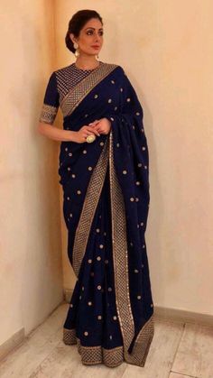 Sridevi Kapoor, Sabyasachi Saree, Desi Attire, Wedding Blouse Designs, Trendy Jewerly