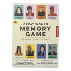 the great women memory game is shown