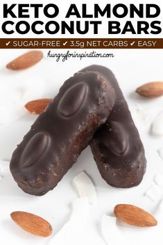 Keto Almond Joy, Almond Joy Bars, Vegan Protein Bars, Fat Bomb, Coconut Bars, Keto Friendly Desserts, Fat Bomb Recipe, Low Carb Sweets