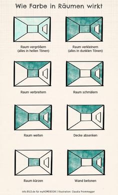 the instructions for how to make an origami style window in different colors and sizes