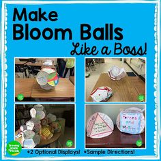 the cover of make bloom balls like a boss book with pictures of different items on it