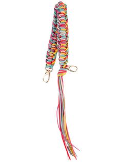 a multicolored lanyard is shown on a white background