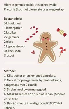 a recipe for gingerbread cookies with instructions on how to make it and what to use them