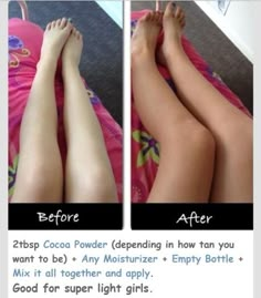 Diy Self Tanner, Get Tan, Do It Yourself Nails, Make Up Diy, Tanning Skin Care, How To Get Tan, Light Girls, Tanning Tips, Self Tanner