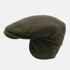 Stay warm and stylish this winter with our traditional Irish flat cap. Crafted from high-quality wool, this cap features foldable ear flaps for added protection against the cold. Perfect for everyday wear or special occasions. Head Sizes :  M : 55-56 cm L : 57-58 cm XL : 59-60 cm Outer Fabric Material : Wool Inner Fabric : Satin lining Father's Day gift, this hat is sure to impress. Adjustable Winter Felt Flat Cap, Adjustable Military Style 5-panel Hat, Military Style Flat Cap For Outdoor, Green Military Flat Cap, Peaky Blinders Hat, Irish Hat, Adjustable Military Hunting Hat, Baker Boy Hat, Baker Boy