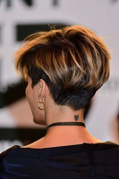 Top 40 Wedge Haircut Ideas for Short & Thin Hair in 2024 Back Views Of Short Haircuts, Cute Pixie Hairstyles, Short Stacked Hairstyles, Stacked Pixie Haircut Back View, Brunette Pixie Haircut, Back Of Pixie Haircut Neckline, Short Wedge Hairstyles, Short Wedge Haircut, Short Textured Hair