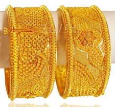 Kada Design For Women, Gold Kada Design For Women, Gold Kada Design, Kada Design, Gold Kada, 22k Gold Bangles, Gold Bangles Indian, Gold Bangles For Women, Gold Bangle Set