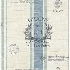 an old french bank note with the words grains on it