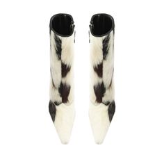 Raffaela Wild Bootie Boot Stand, Fur Heels, Creative Eye Makeup, Shoe Inspo, Fabulous Shoes, Style And Grace, Calf Hair, Black Girls Hairstyles, Leather Booties