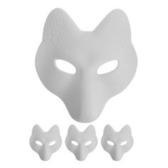 PRICES MAY VARY. 🎨JAPANESE FOX MASK✦✦✦🐺🦊😺Halloween fox mask blank mask therian mask diy unpainted craft mask japanese fox mask for halloween cosplay headwear masquerade mask white plain mask 🎨WHITE PAINTABLE MASK��✦✦✦👺🎭👹Made of PU material, safe, light and reliable, comfortable for you to wear when finished.Suitable for the birthday party, carnival party, school party, masquerade, banquet, and so on. 🎨ANIMAL FACE MASK✦✦✦🐺🦊😺Halloween fox mask costume diy blank mask japanese kabuki kitsu Masquerade Banquet, Fox Masks, Japanese Fox Mask, Mask For Halloween, Blank Mask, Japanese Fox, Animal Face Mask, Therian Mask, Mask White