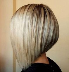 Inverted Long Bob, Inverted Bob Haircuts, Angled Bob Haircuts, Angled Bob Hairstyles, Inverted Bob Hairstyles, Stacked Bob Haircut, Short Hairdos, Angled Bob, Bob Haircut For Fine Hair