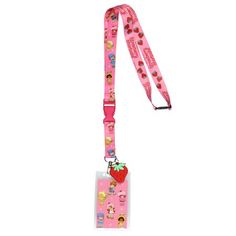 Add a dash of cuteness to your everyday essentials with the Classic Imports Sanrio or Cute Prints ID Badge Holder Lanyard! Whether you like Sanrio characters or prefer classic, girly designs like Strawberry Shortcake, these lanyards will surely charm your heart. These lanyards offer style and functionality, perfect for conventions, trips, cruises, or just keeping your keys and wallet close at hand. Each one features a clear ID sleeve holder with a printed cardboard insert or sticker of your favo Lanyards My Melody And Curomie, Bunny Lanyard Cute, Sanrio Lanyard, Multicolor Lanyards With Lobster Clasp For Everyday Use, Cheap Multicolor Lanyards With Lobster Clasp, Lanyard Badge Holder, Sleeve Holders, Strawberry Shortcake Characters, Cute Prints