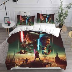 Star Wars Attack of the Clones Bedding Set Duvet Cover Bed Sheets Sets - EBuycos Star Wars Attack Of The Clones, Bedding Pattern, Free Motion Pattern, Attack Of The Clones, Perfect Bedding, High Quality Bedding, Duvet Bedding Sets, Quilt Set, Restful Sleep