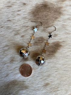 Cute Funky Jewelry, Mirrorball Jewelry, Disco Ball Jewelry, Mirrorball Earrings, Mirrorball Outfit, Disco Accessories, Disco Jewelry, Disco Earrings, Disco Ball Earrings