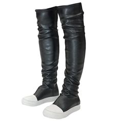 PRICES MAY VARY. Heel approximately 0.78 inches. Platform approximately 0.78 inches. The thigh high boots are made of vegan-friendly PU leather with soft lining, very comfortable. Soft padded insole and anti-skid rubber sole, comfortable. Easy to pull on and take off the boots. Suitable for many occasions, work, nightclub, wedding, party, shopping and vacation. How To Wear Thigh High Boots, High Boots For Women, Thigh Boots, Thigh Boot, Boots For Women, Thigh High Boots, Shoe Store, Thigh High, Over The Knee Boots