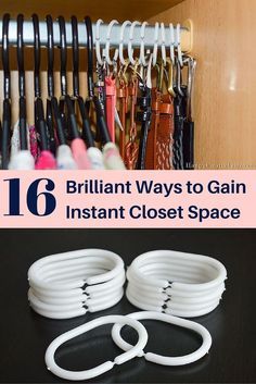 there are many different ways to gain instant closet space in this post, you'll find the best way to organize your closet