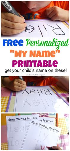 the front and back cover of a children's book, free personalized my name printable