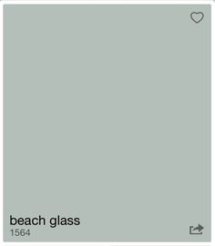 the beach glass color is shown in grey and has an arrow pointing up to it