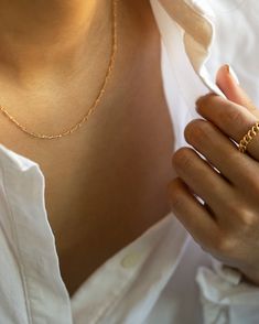 Dainty Figaro Chain Necklace Available in Gold filled and Sterling Silver Silver Figaro Chain Necklace, Simple Gold Chain, Chain Layering, Figaro Necklace, Figaro Chain Necklace, Figaro Chains, Figaro Chain, Necklace Simple, Layering Necklace