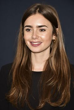 Lily Collins Eyebrows, Hair Saloon, Long Face Hairstyles, Princess Alice, Long Faces, Trending Hairstyles