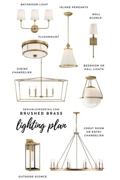 an image of lighting fixtures for the bathroom and living room with text overlaying it