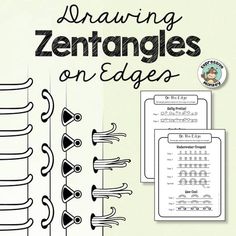 Designs on Edges • Step by Step Instructions • Doodle Drawing | TPT Paper Patterns Design, Pattern Design Drawing, Doodle Borders, Zentangle Tutorial, Zentangle Artwork, Tangle Doodle, Zen Doodle Art, Zentangle Designs