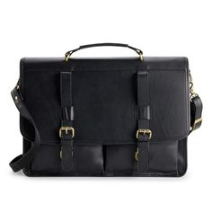 Carry your essentials in style with this AmeriLeather Heritage leather briefcase bag. How do you accessorize? Check out our ACCESSORIES GUIDE for essential tips to elevate your style with must-have accessories.DETAILS 16.5"L x 12"H x 4.75"W Handle: 2'' drop Shoulder strap: up to 44" long Removable/adjustable shoulder strap Snap closure Interior: 2 zip pockets, 3 card slots Exterior: 3 card slots, 2 slip pockets, pen holder and snap pocket Water repellentCONSTRUCTION & CARE Exterior: leather Lini Classic Rectangular Laptop Bag With Adjustable Strap, Travel Satchel With Adjustable Strap, Classic Rectangular Laptop Bag For Everyday Use, Professional Leather Satchel For Everyday Use, Classic Faux Leather Business Shoulder Bag, Classic Everyday Faux Leather Satchel, Professional Satchel With Leather Lining, Black Leather Satchel Briefcase, Classic Faux Leather Satchel