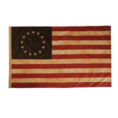 an old american flag with stars on it