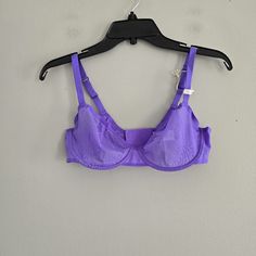 Brand New With Tags, Aerie Smoothez Balconette Purple Sheer Bra 36d Nwt. Underwire With Sheer Chest Area, No Front Padding, Adjustable Shoulder Straps With Back 3 Row Clasp Closure Light Blue Bra, Studded Bra, Deep V Bra, Purple Bra, Aerie Bralette, Purple Bras, Lace Halter Bralette, Halter Bralette, Sheer Bra