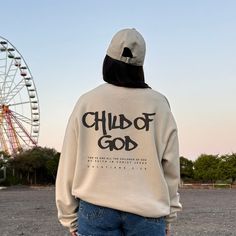 Hi welcome to Freegraceco. We make Christian based designs to glorify God and share your faith with others. Ideal for any situation, a unisex heavy blend crewneck sweatshirt is pure comfort. These garments are made from polyester and cotton. The collar is ribbed knit, so it retains its shape even after washing. There are no itchy side seams on these sweaters. Note: If you would like an oversized fit, be sure to order 1-2 sizes up. Make sure to check the size chart in the listing photos. *PRODUCT Christian Sweater Design, Cristian Sweater, Christian Hoodie Design, Christian Sweater, Jesus Hoodies, Jesus Sweater, Christian Sweaters, Christian Fall, Jesus Clothes