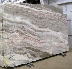 a large slab of marble in a warehouse