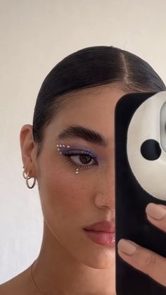 Rhinestone Liner, Coachella Makeup, Color Correcting Cream, Color Correcting, Dope Makeup, Fancy Makeup