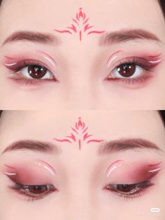 China Doll Makeup, Fox Makeup, Doll Eye Makeup, Makeup Face Charts