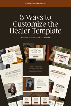 an image of a website with the title 8 ways to customize the healthier template