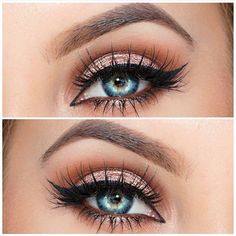 I like the lashes Wedding Hairstyles And Makeup, Day Eye Makeup, Mermaid Beauty, Makeup Tip, 2019 Makeup